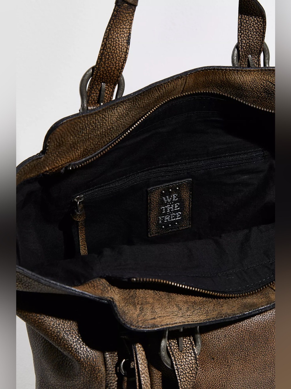 We The Free Rover Leather Tote in Bark🔥 Rare! free people - Picture 14 of 16